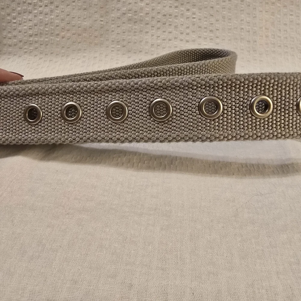AMERICAN EAGLE GRAY STRETCH BRAIDED BELT GRAY MENS L/XL